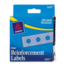Picture of Avery Consumer Products AVE05720 Reinforcements- .25in. Diameter- 1000-Box White