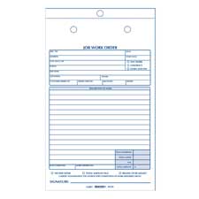 RED4L456 Job Work Order Book- 2 Parts- 5-.50in.x8-.50in.- 50-BK -  Rediform Office Products