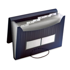 Expanding File - Blue - Letter Size - 7 Pockets - Durable Polypropylene