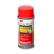 Picture of 3M MMM6064 Adhesive Spray- Short-Term Bond- 6 oz.- Clear