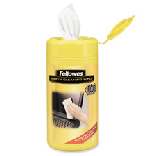 Picture of Fellowes Mfg. Co. FEL99703 Screen Cleaner Wipes- Alcohol-free- 100 Wipes
