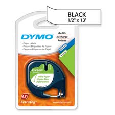 Picture of Dymo Corporation DYM10697 Letra Tag Labelmaker Tapes- .50in.x13ft.- 2-Pack- Pearl WE