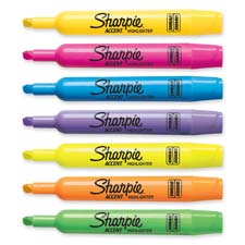 Sanford Ink Corporation Major Accent Highlighter- Chisel Point- Yellow Ink