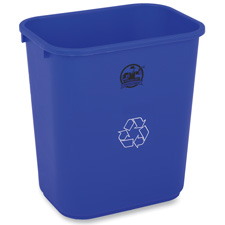Picture of Genuine Joe GJO57257 Recycling Wastebasket- 28-.50 Quart- 14-.50in.x10-.50in.x15in.- BE