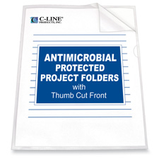 Picture of C-Line Products- Inc. CLI62137 Folders- protective- 11in.x8-.50in.- Clear Frosted