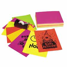 Neon Bond Paper- 24 lb.- 100 Sheets- 8-.50in.x11in.- Neon Orange