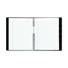 Wirebound Notebook- 150 Shts- College Rule- 7-.25in.x9-.25in.- BK