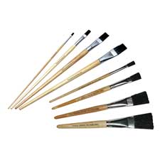 Picture of Charles Leonard Co. LEO73599 Easel Board Paint Brush- 1in. Bristles- Natural Wood Handle