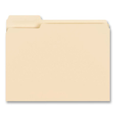 Picture of Business Source BSN16491 File Folder- .33in. Center Tab- 1-Ply- .75in. Exp.- Ltr- MLA