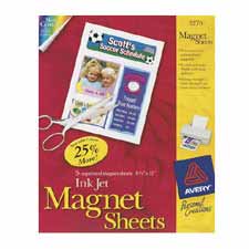 Picture of Avery Consumer Products AVE3270 Magnet Sheets- Printable- Inkjet- 8-.50in.x11in.- White