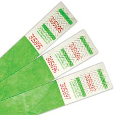Picture of Advantus Corp. AVT75443 Tyvek Wrist Bands- 5in.x10in.- Green