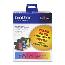 Picture of Brother International Corp. BRTLC61C Ink Cartridge- 325 Page Yield- Cyan