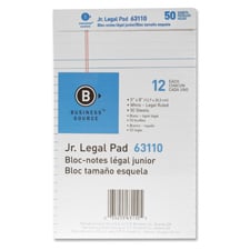 Micro-Perforated Legal Pad - White - 8.50in.x11-.75in. - 50 Sheets/Pad - 12 Dozen