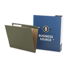 Picture of Business Source BSN17532 Hanging Folder- .33 Tab Cut- Letter- Standard Green