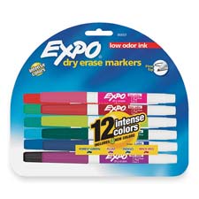 Picture of Sanford Ink Corporation SAN86603 Dry-erase Markers- Fine Point- Nontoxic- 12-ST- Assorted