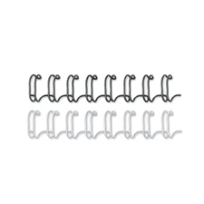 Picture of Fellowes Mfg. Co. FEL52541 Double-loop Wire-binding Combs- .38in.- Black