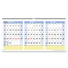 Picture of At-A-Glance AAGPM1528 Horizontal Wall Calendar- 3 Months-Page- 23-.50in.x12in.- YW-BE