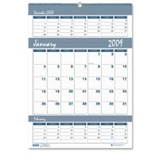 Picture of House of Doolittle HOD343 Wall Calendar- 3-Month- 12 Months- Jan-Dec- 15-.50in.x22in.
