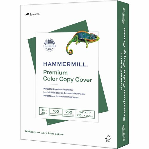 Picture of Hammermill HAM120023 Color Copy Paper- 80lb.- 100 Bright- 8-.50in.x11in.- 250 SH-RM- White