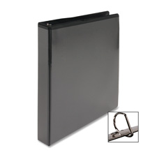 D-Ring View Binder- 5in. Capacity- 11x8-.50in.- Black