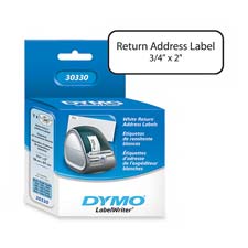 Picture of Dymo Corporation DYM30330 White Return Address Labels- .75in. x 2ft.- White
