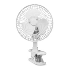 Picture of Lorell LLR44552 6in. Clip-On Fan- 2-Speed- 5ft. Cord- 7-.94in.x6in.x9-.50in.- Light Gray