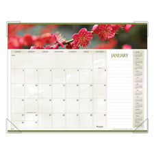 Picture of At-A-Glance AAG89805 Monthly Desk Calendar- Floral Panoramic- 22in.x17in.