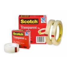 Picture of 3M MMM600K6 Transparent Tape- 1in. Core- .75in.x1000in.- 6-PK