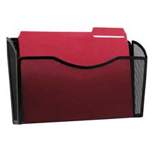 Picture of Rolodex Corporation ROL21931 Wall File- Mesh- Holds 13-.50in. W- Black