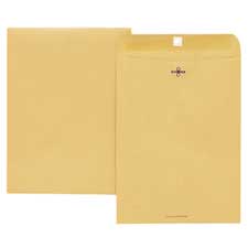 Products QUA43097 Clasp Envelope- Embossed- 24Lb- 10in.x13in.- Kraft -  Quality Park