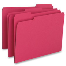Picture of Business Source BSN65776 File Folder- 1-Ply- .33 Cut Assorted Tabs- Letter- RD