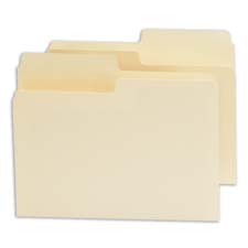 SuperTab Folders- Legal- .33 Cut Tab- 1-Ply- 11pt- Manila