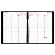 Picture of Rediform Office Products REDCB950CBLK Weekly Planner- Hardcover- Weekday Schedule- 11in.x8-.50in.- Black