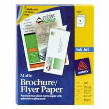 Picture of Avery Consumer Products AVE8324 Ink Jet Brochures- 8-.50in.x11in.- Matte White