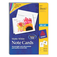 Picture of Avery Consumer Products AVE8316 Inkjet Greeting Cards W-Envelopes- 8-.50in.x5-.50in..- WE