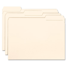 Interior Folders- .33 Ast. Tabs- Letter- Manila