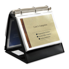 Ring Binder Easel- .75in. Cap- Horizontal- 11in.x8-.50in.- Black