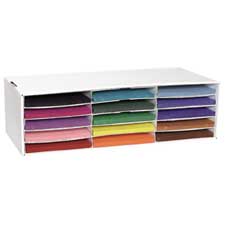 Picture of Pacon Corporation PAC001310 Construction Paper Storage- 15 Slots- 28-.75in.x13-.50in.x8-.50in.