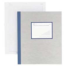 Lab Notebook- W-out Carbon- 4x4 Quad- 200 Shts- 9-.25in.x11in.- Brown