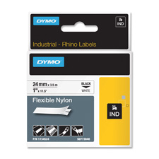 Picture of Dymo Corporation DYM1734524 Label- Nylon Flex- Industrial- 1in.- 11.5ft.- White