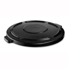 Picture of Rubbermaid Commercial Products RCP264560BK Self-Draining Lid- for Waist Container 44 Gallon- Black