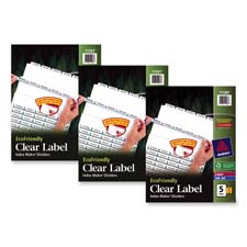 Laser-Inkjet Dividers - White - 5-Tab 5 Sets