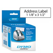 Picture of Dymo Corporation DYM30252 Address Labels- 1-.13in.x3-.50in.- 350 Labels-RL- White