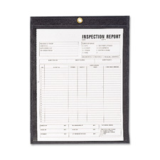 Picture of C-Line Products- Inc. CLI45912 Shop Ticket Holder- Stitched- 9in.x12in.- Clear-Black