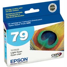 Picture of Epson America Inc. EPST079220 Ink Cartridge- for Stylus Photo 1400- 810 Pg Yield- Cyan