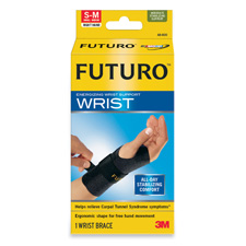 Picture of 3M MMM48400EN Energizing Wrist Support- S-M- Right Hand- Black