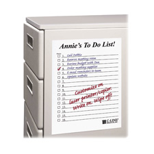Picture of C-Line Products- Inc. CLI57911 Dry-Erase Sheets- Self-Stick- 11in.x8-.50in.- White