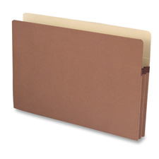 Picture of Business Source BSN65794 File Pocket- 3-.50in. Exp.- Legal- Redrope