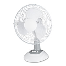 Picture of Lorell LLR44551 12in. Oscillating Fan- 3 Speeds- 13-.94in.x11-.50in.x1-.50in.- LGY