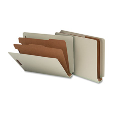 Picture of Nature Saver NATSP17252 Classification Folder- w- 2 Dividers- Letter- Gray